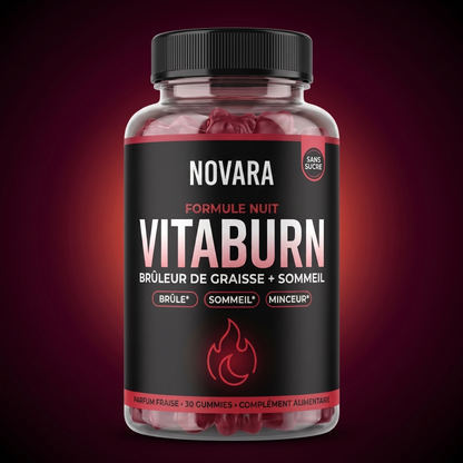 Vitaburn — Formule Nuit | Gummies Brûle-Graisse pour Homme à la Mélatonine
